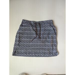 Athleta Size 4 Patterned Active Skirt Skirt Drawstring Tennis Activewear